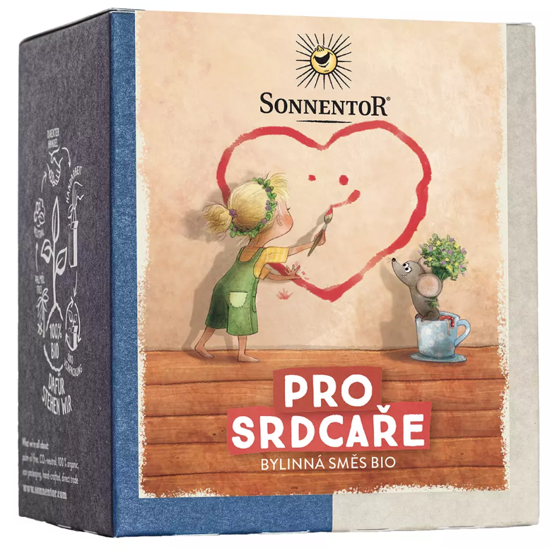 Bio čaj Pro srdcaře porcovaný 36,8g Sonnentor 